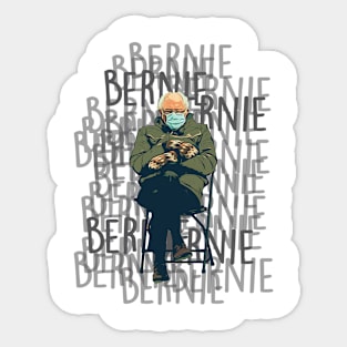 Bernie Sanders Mittens Meme Sticker